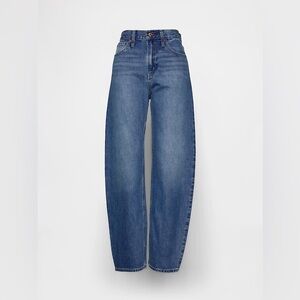 Gap High Rise Barrel Jeans, Medium wash